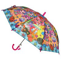 Зонт детский куклы-модницы радиус 45 см ИГРАЕМ ВМЕСТЕ в кор.120шт UM45-FLOL