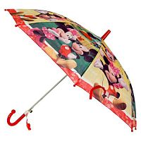 Зонт детский микки маус r-45 см, ткань, полуавтомат ИГРАЕМ ВМЕСТЕ в кор.120шт UM45-MOUSE
